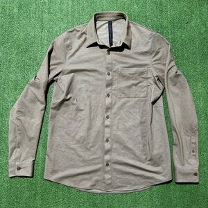 Lululemon Commission Long-Sleeve Shirt Button Down Espresso  Men's Medium